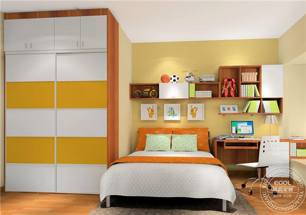 兒童房定制書柜怎么裝？