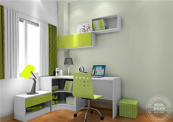 兒童房定制書柜怎么裝？