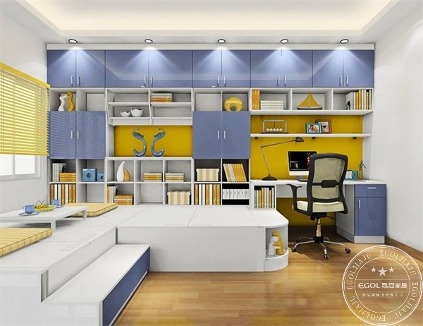 書(shū)房家具效果圖