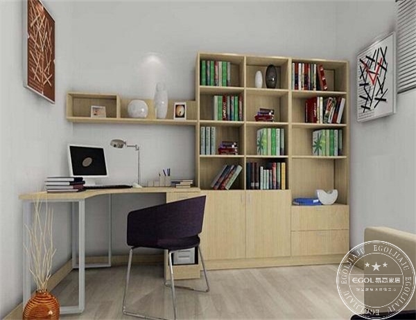 書(shū)房家具效果圖