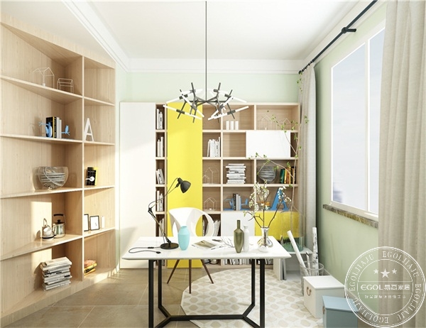 定制書(shū)房設(shè)計(jì)效果圖