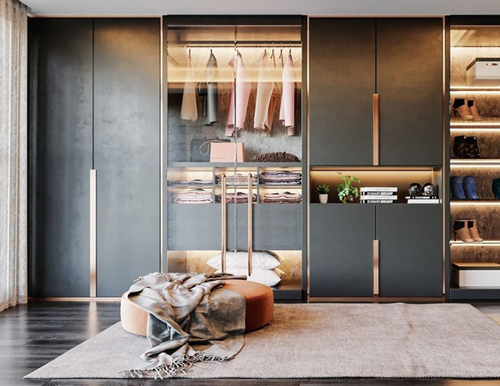  定制衣柜柜門應(yīng)該選無拉手的嗎？