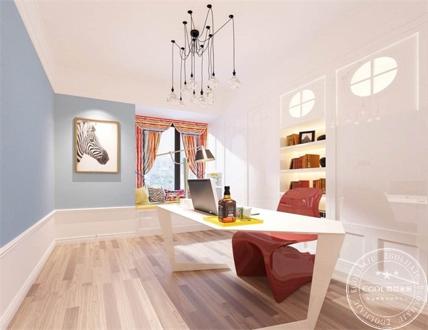 定制書(shū)房效果圖