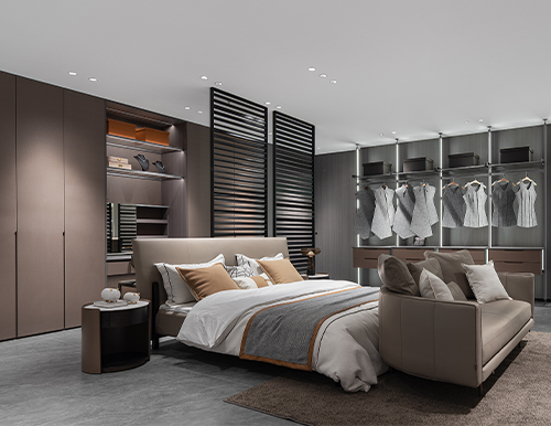 臥室實(shí)景案例——星空之下演繹極簡意式優(yōu)雅